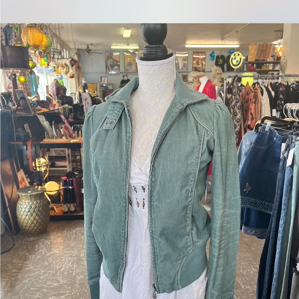 Women's Green Corduroy Jacket